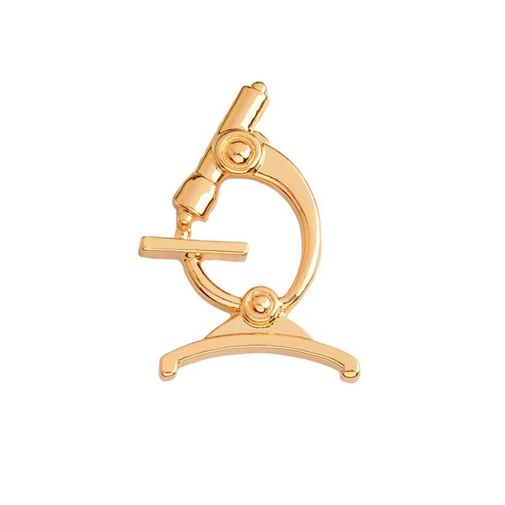 Medical Gold/Silver Microscope Enamel Pins 247